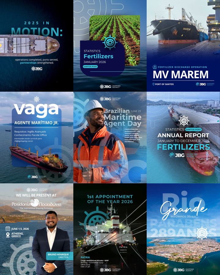 JBG Shipping Agency &mdash; port logistics feed
