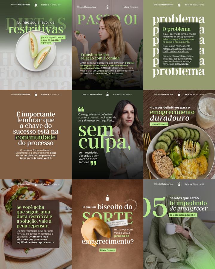 M&eacute;todo Metamorfose &mdash; weight-loss method feed with Helena Fioravanti
